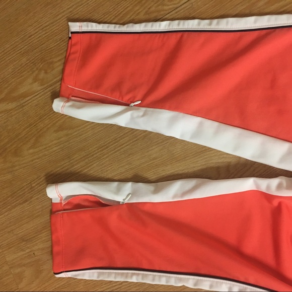 champion orange cropped track pants size medium - Picture 4 of 8